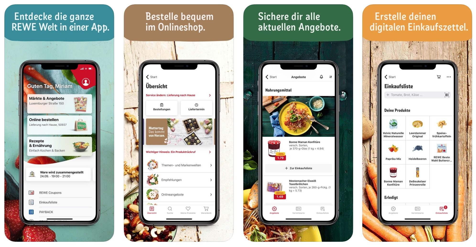 REWE Lieferservice design — detail