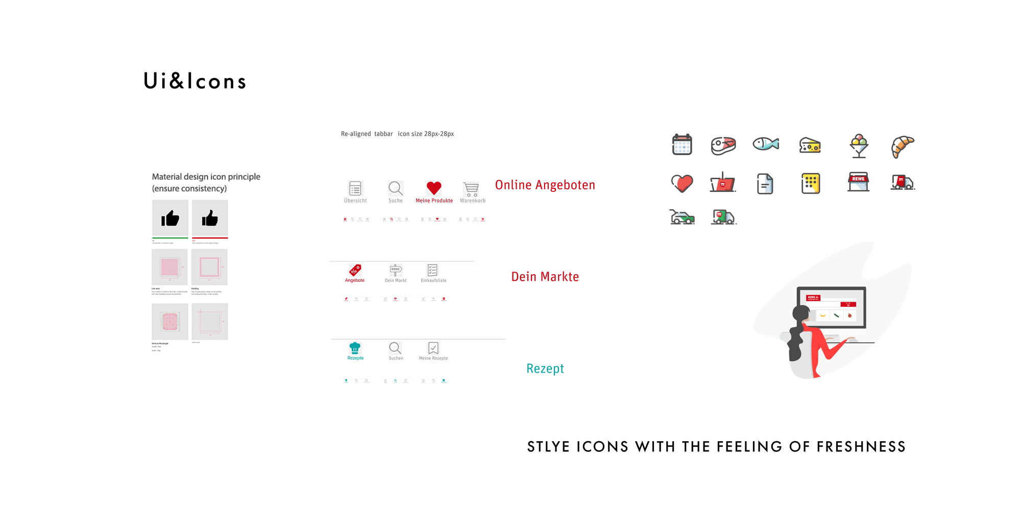 REWE Lieferservice design — detail